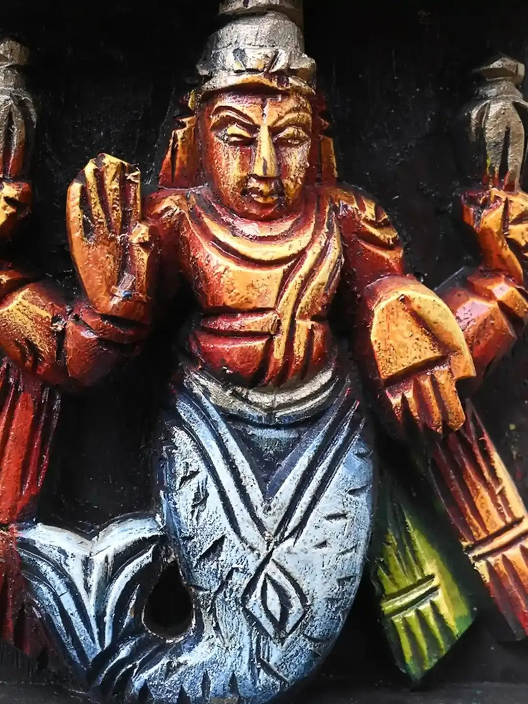 Pair Wooden Panels Vishnu’s Ten Avatars-37"