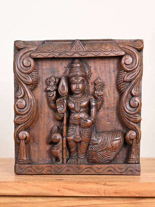 Wooden Lord Murugan frame