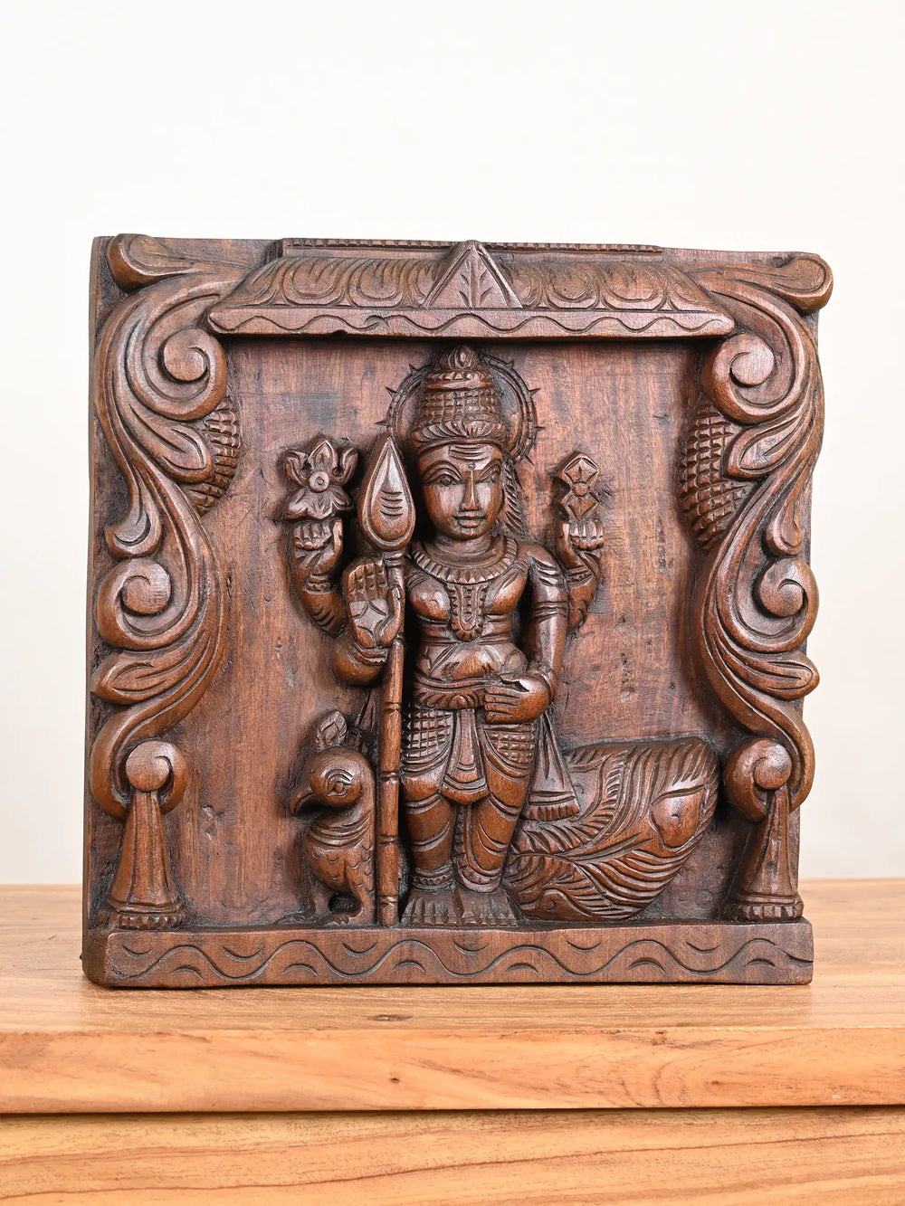 Wooden Lord Murugan frame