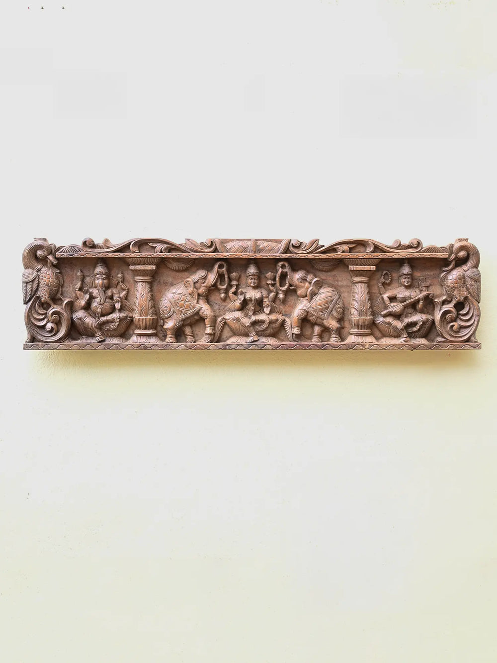 Gajalakshmi Wooden Wall Panel