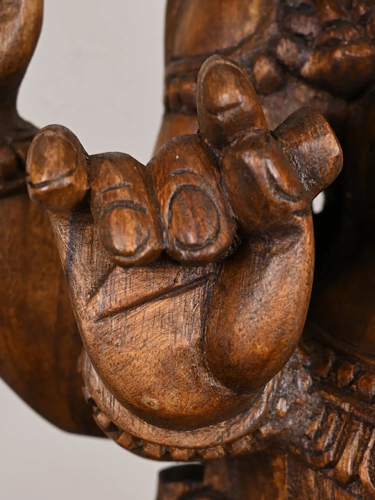 Wooden Ganesha Idol-36"