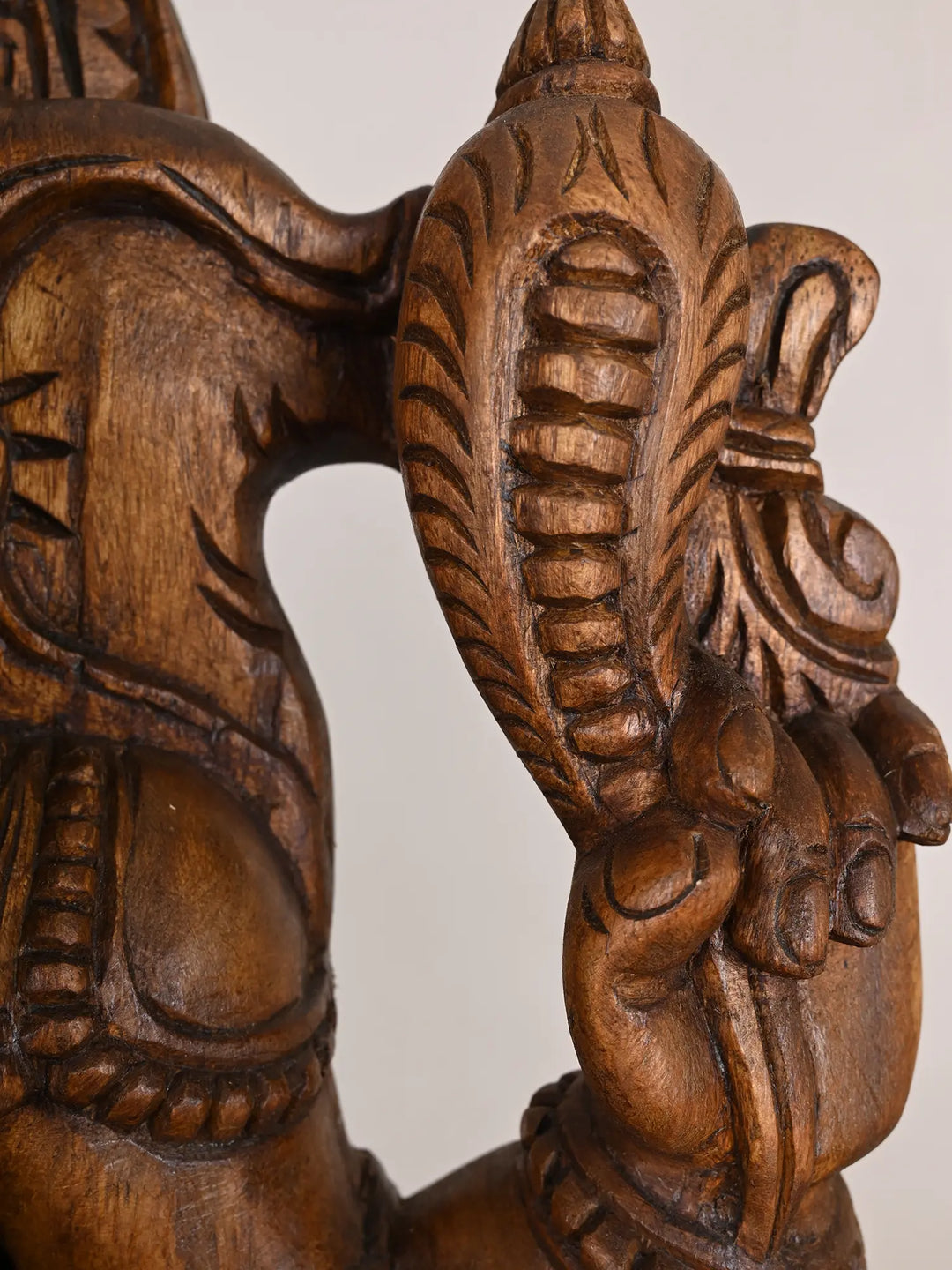 Wooden Ganesha Idol-36"