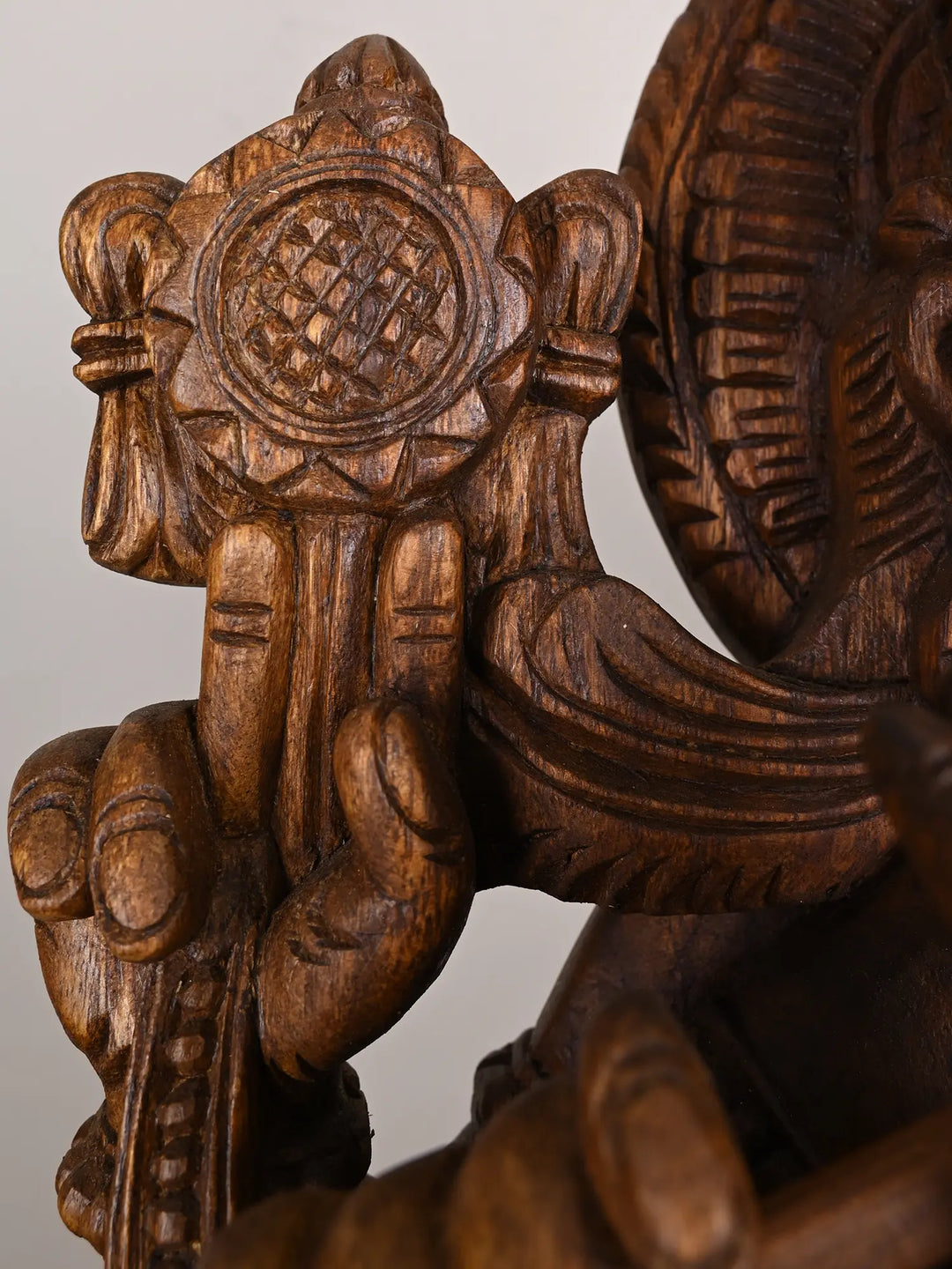 Lord Krishna Playing the Flute wooden -36"