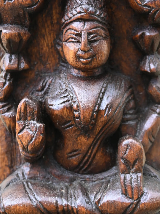 3 Ft Twin Astalakshmi Wooden Panel