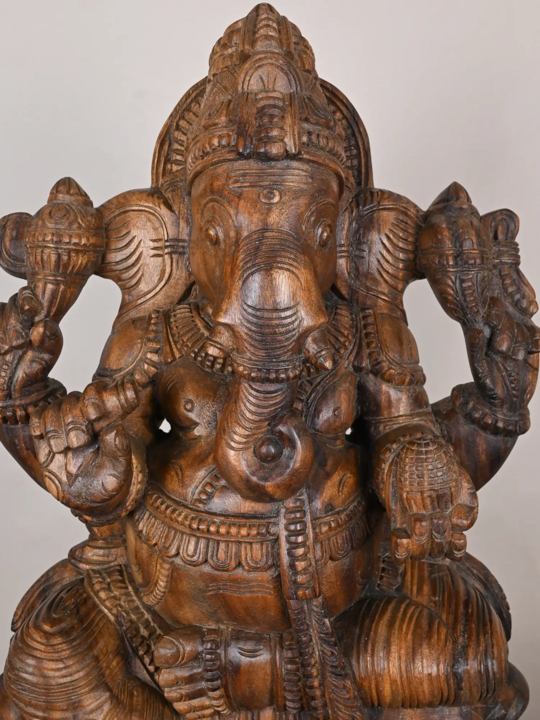 wooden ganesha idol