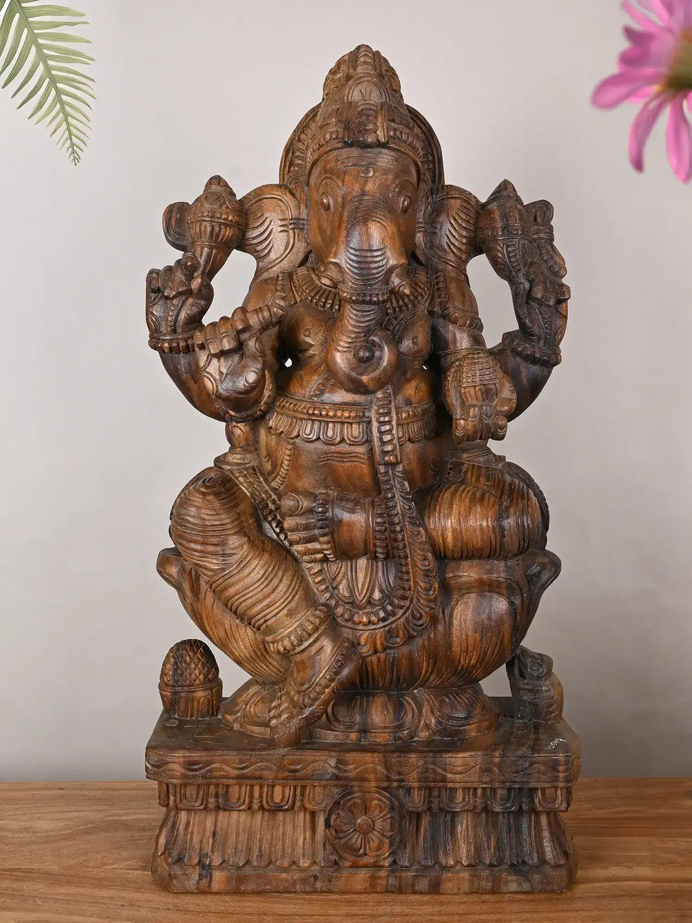 wooden ganesha idol