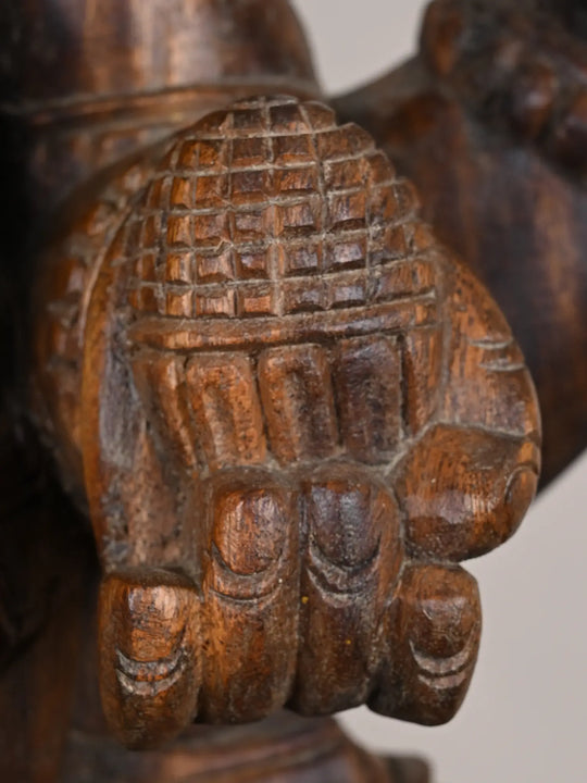 Wooden ganesha idol online - 35"