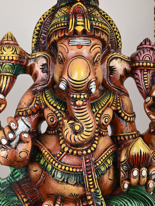 Multicolored Lord Vinayaga Statue 30"
