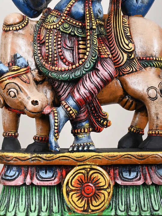 2 Ft Multicolored Lord Gopala Krishna Idol