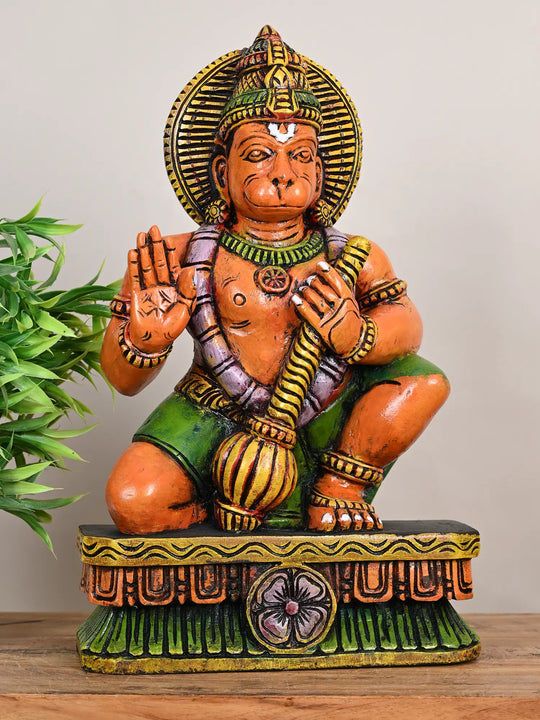  Lord Hanuman Wooden