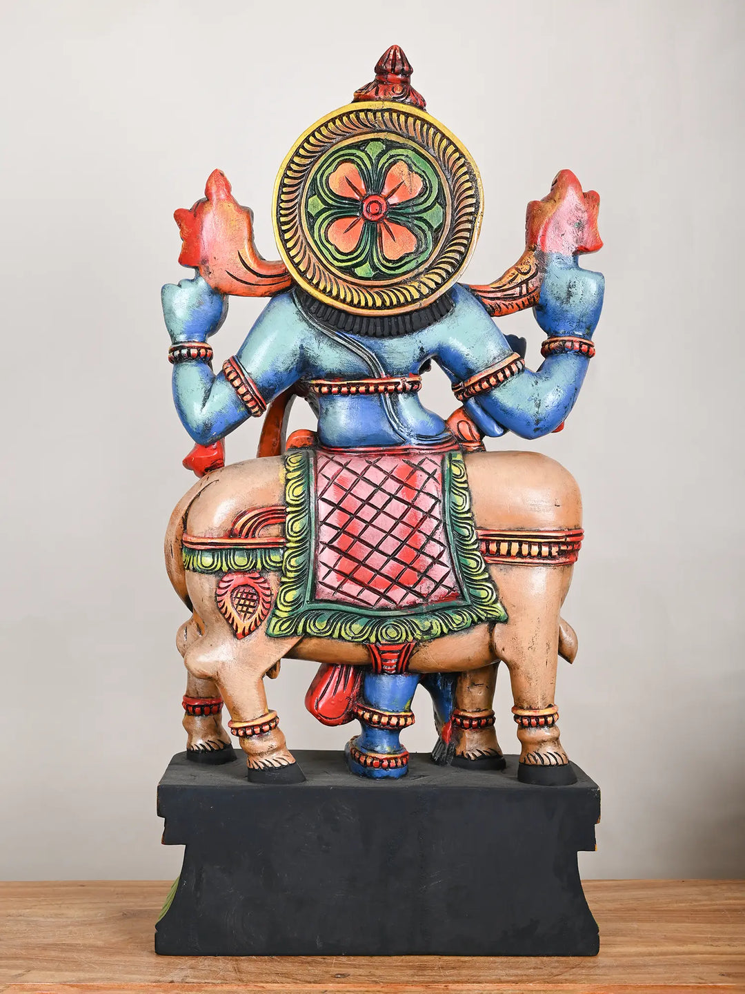3 Ft Colorful Lord Cow Krishna Statue