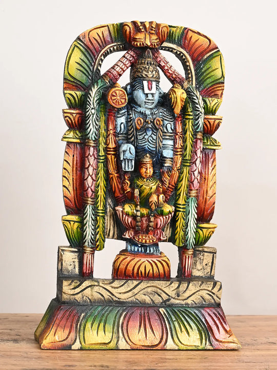 Wooden Lord Balaji statue
