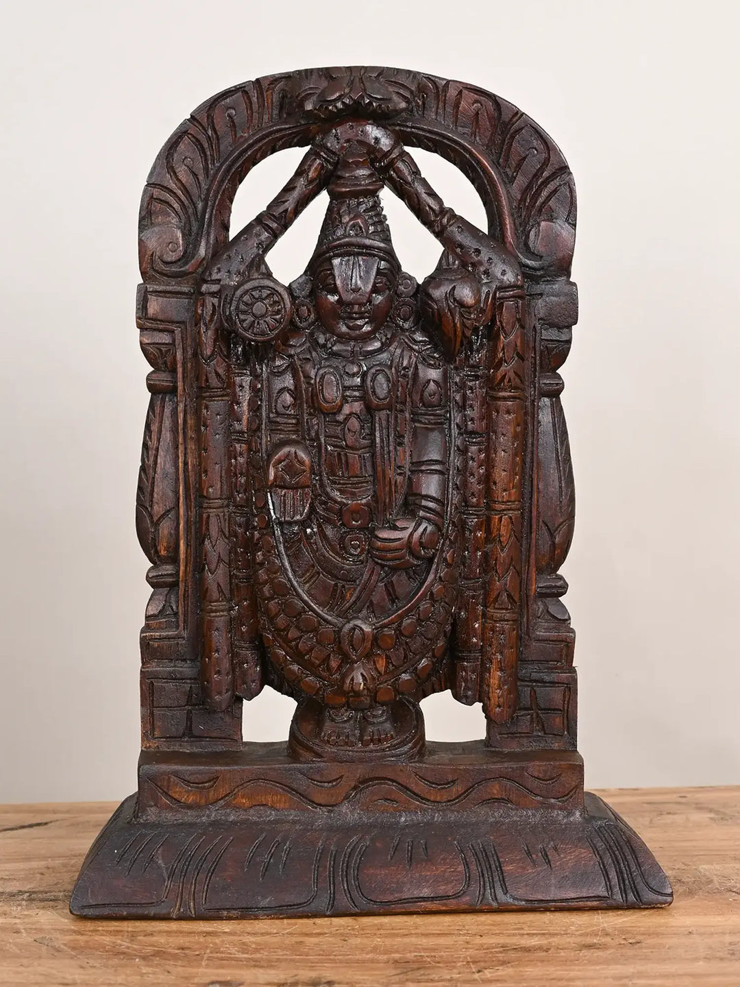 Wooden Balaji statue