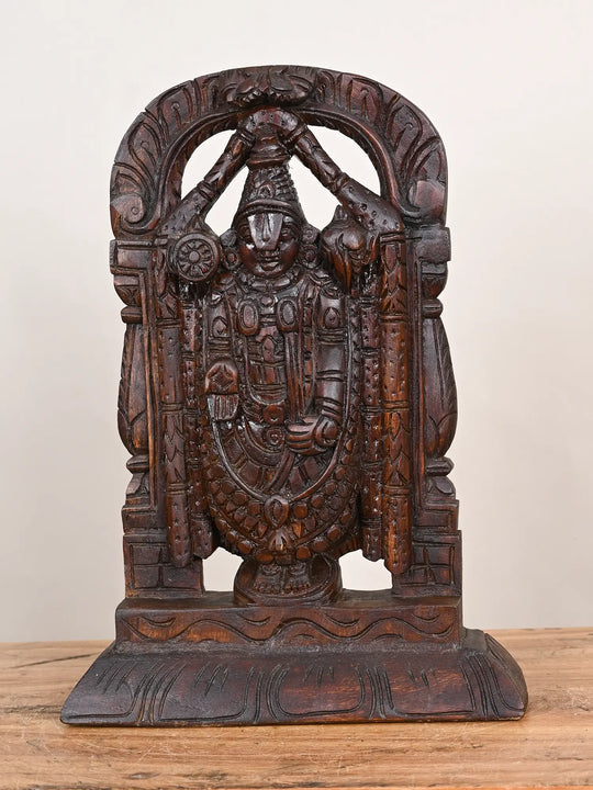 Wooden Balaji statue
