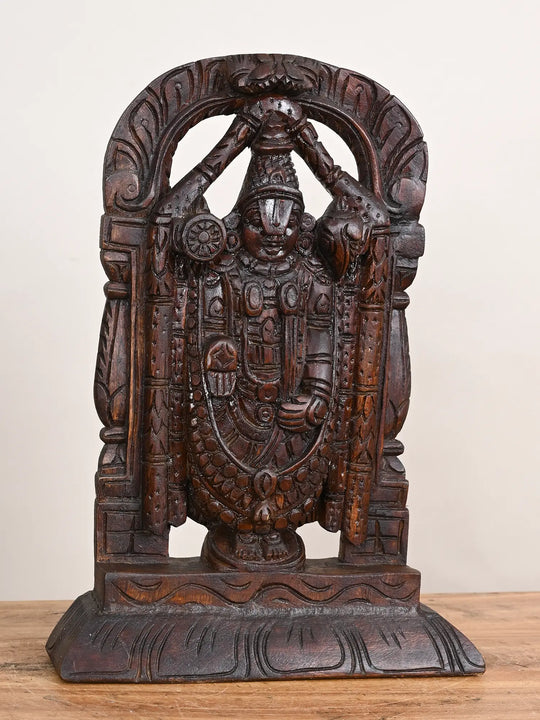 Wooden Balaji statue