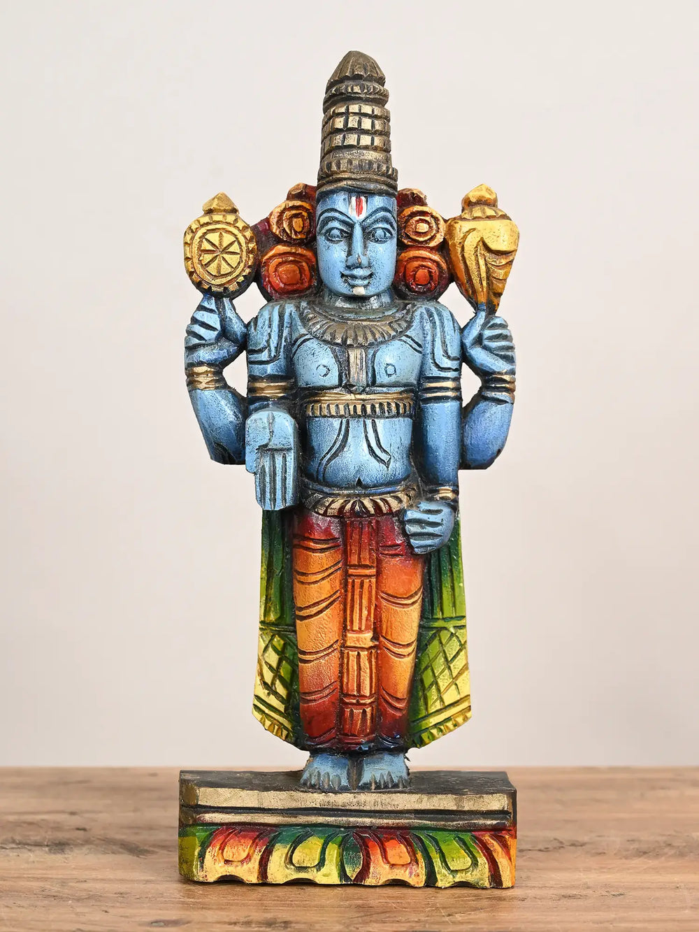 Lord Vishnu wooden idol