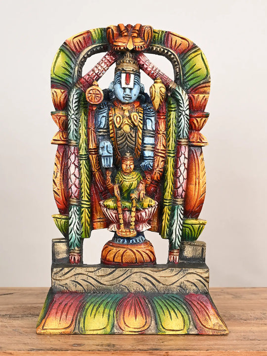 Lord Balaji wooden statue
