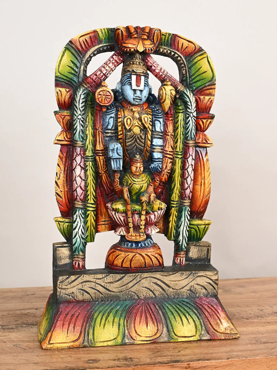 Lord Balaji wooden statue