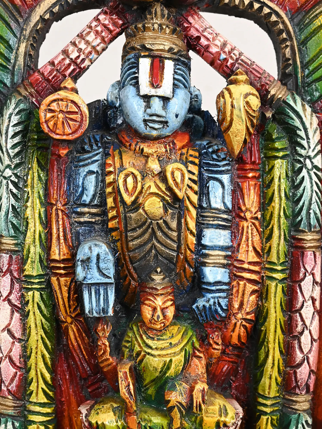 Colorful Tirupati Balaji With Lakshmi Statue 15"