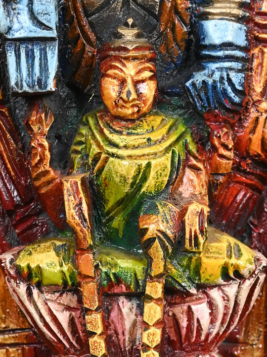 Colorful Tirupati Balaji With Lakshmi Statue 15"
