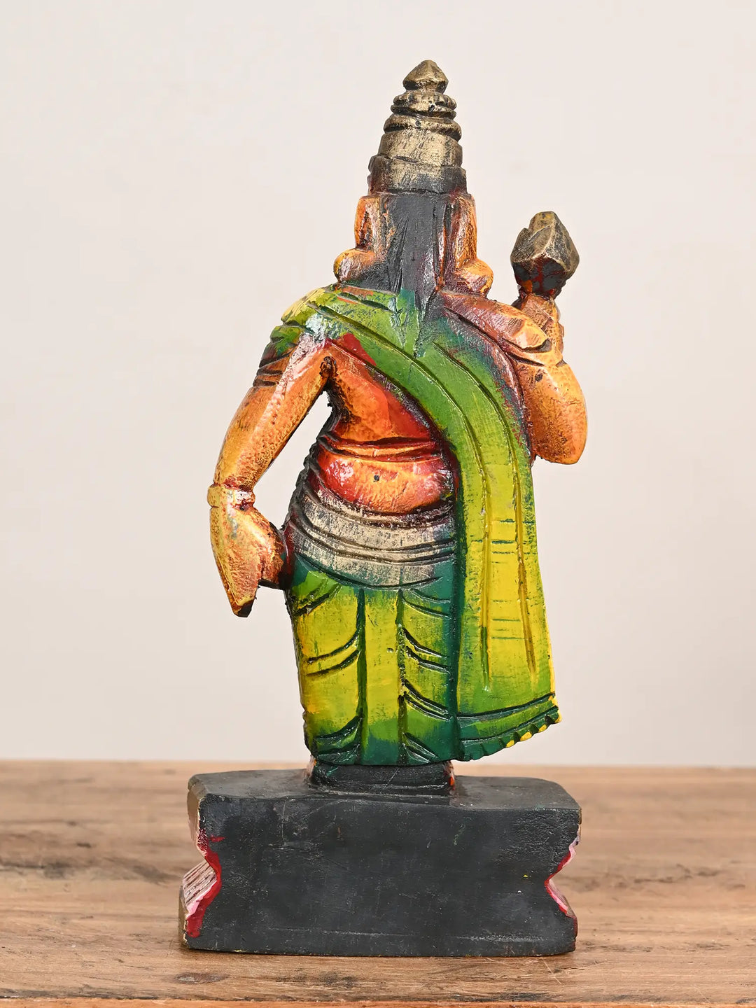 Goddess Lakshmi Standing Idol with Lotus 10"