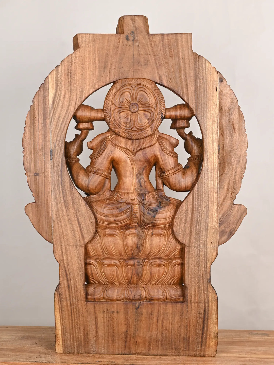 3Ft Divine Look Arch Gajalakshmi On Lotus Pedastal