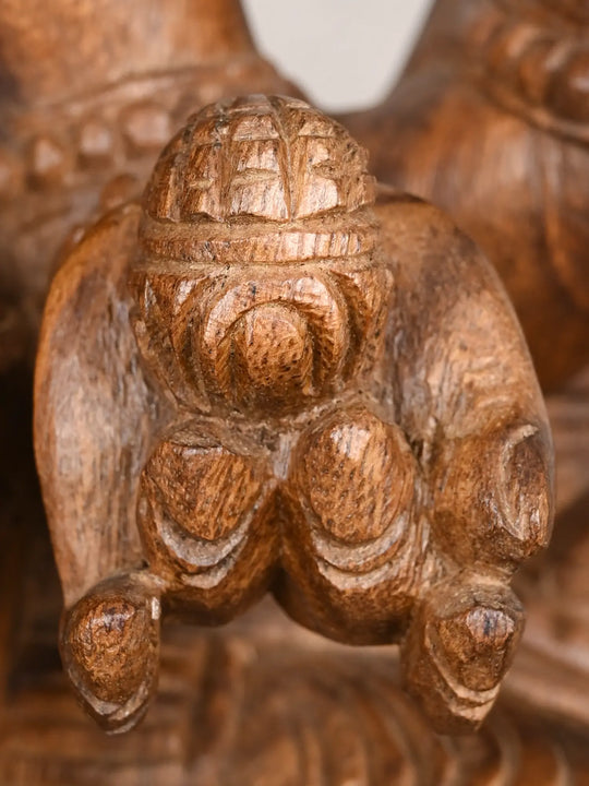 Lord Ganesha Sitting on Two Pedastal Lotus 24"