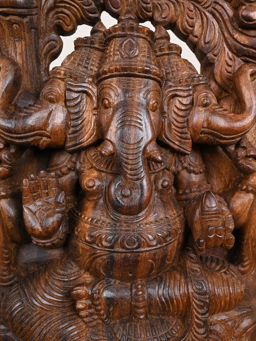 Wall Mounted Three Face Lord Ganesha Idol 24"