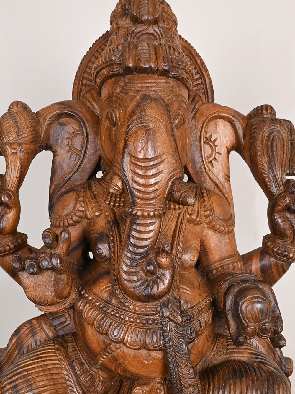 Wooden Ganesh Statue
