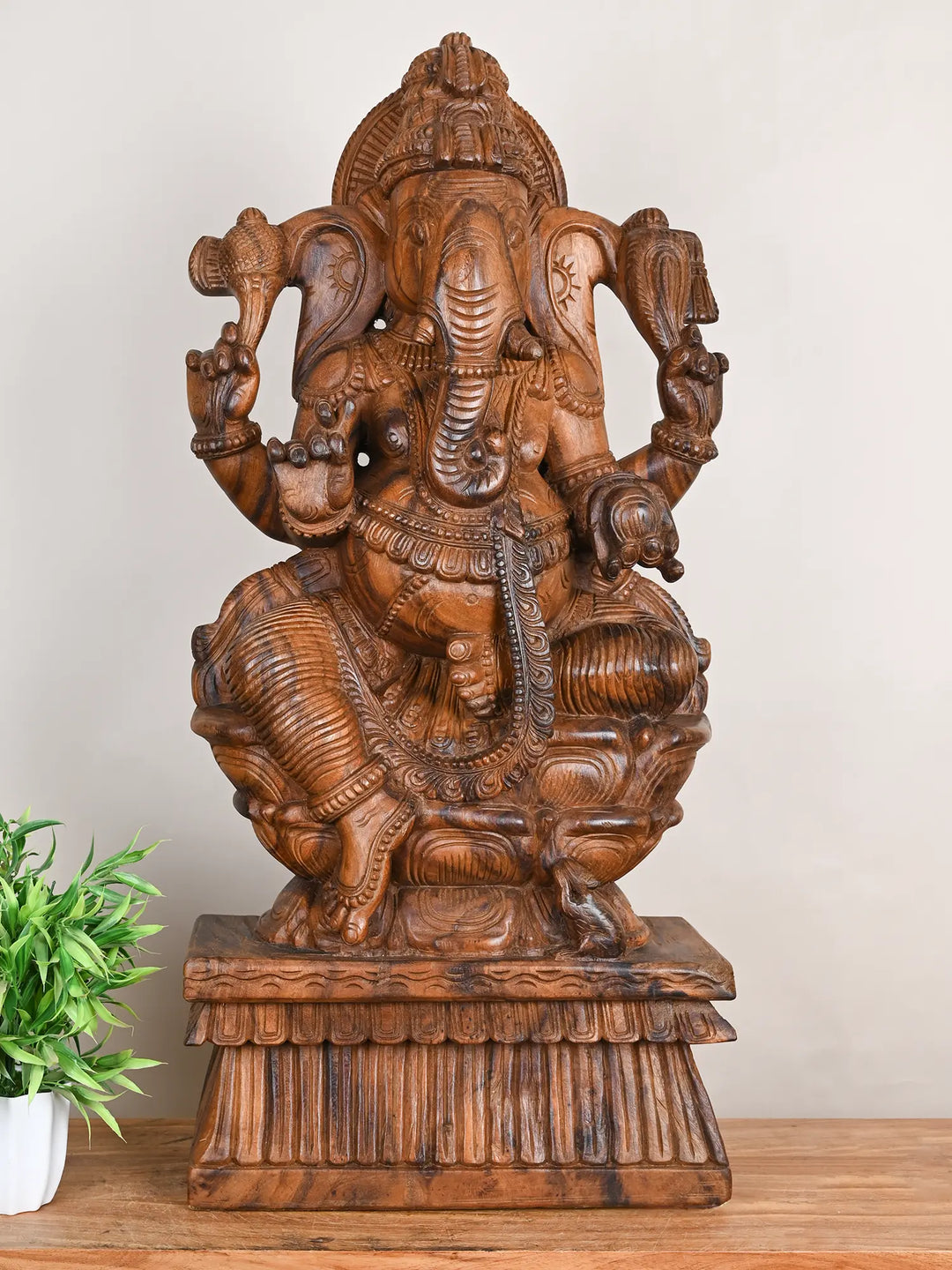 Lord Ganesha in Padmasana Statue-38"