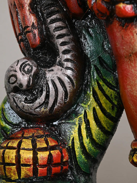 Six-Armed Standing Ganesha – Multicolored Idol-37"