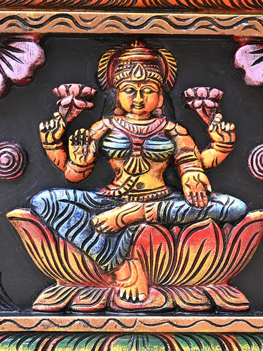 Ganesh Lakshmi Saraswathi Horizontal Panel-44"