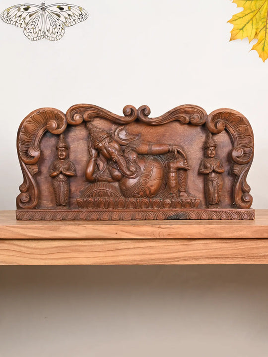 Wooden panel of Lord Ganesha