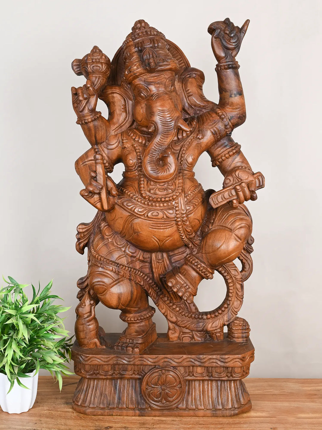 Ganesha Wooden Statue
