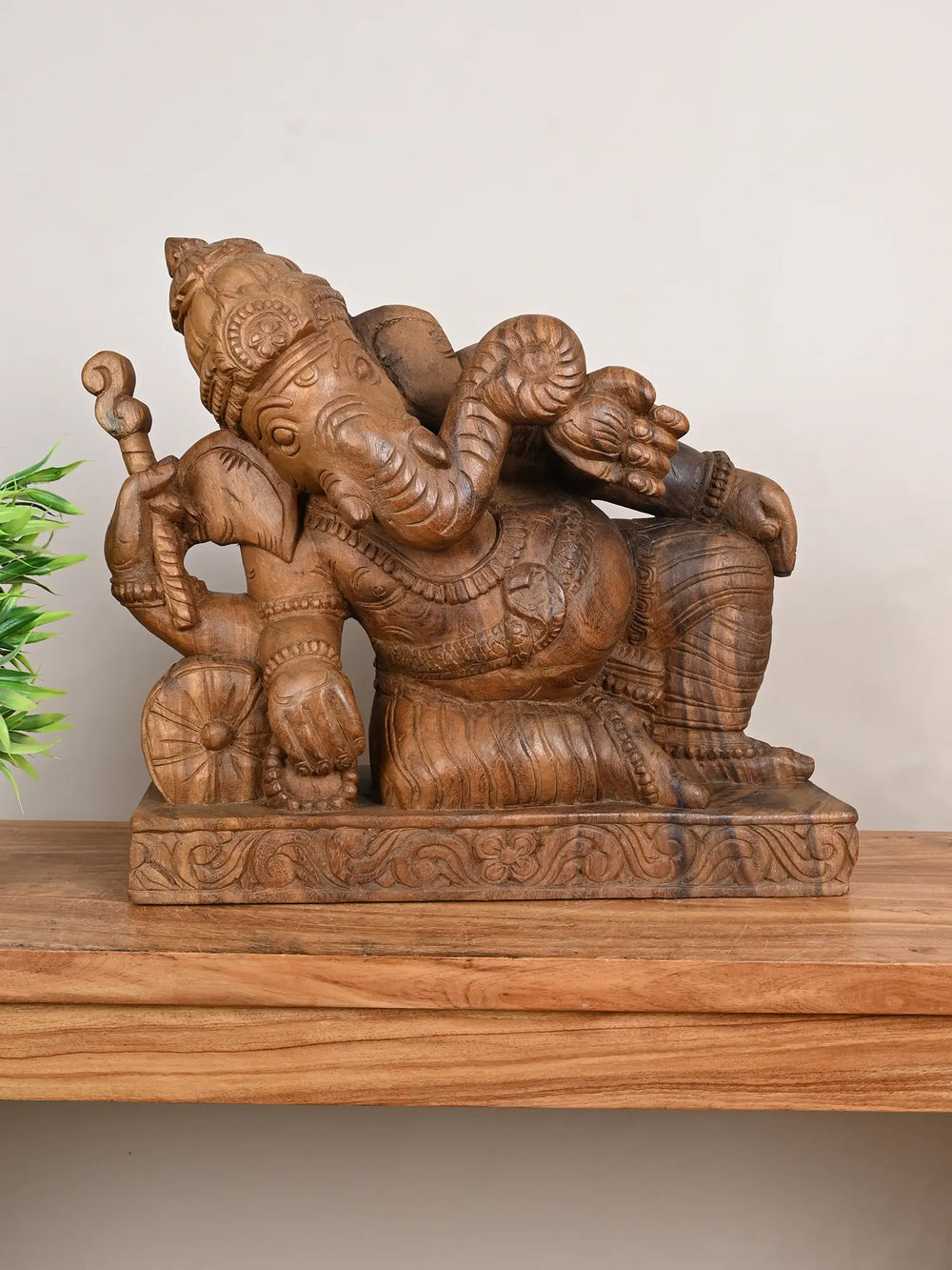  Ganesha Wooden Statue