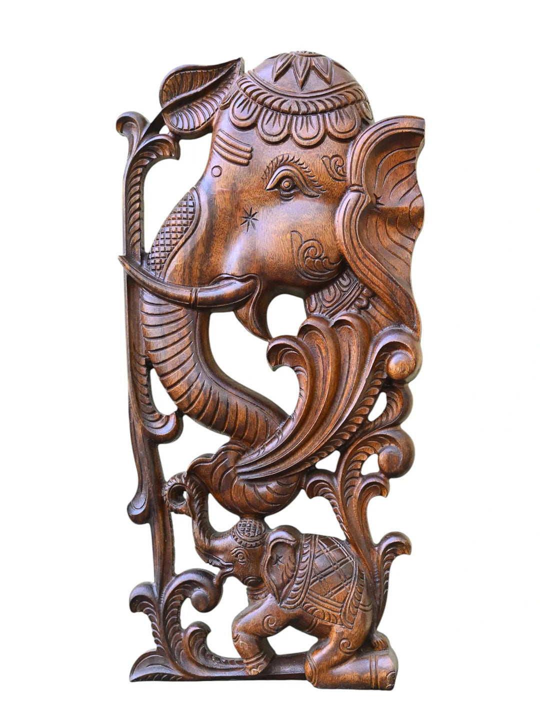 Elephant wooden wall mount
