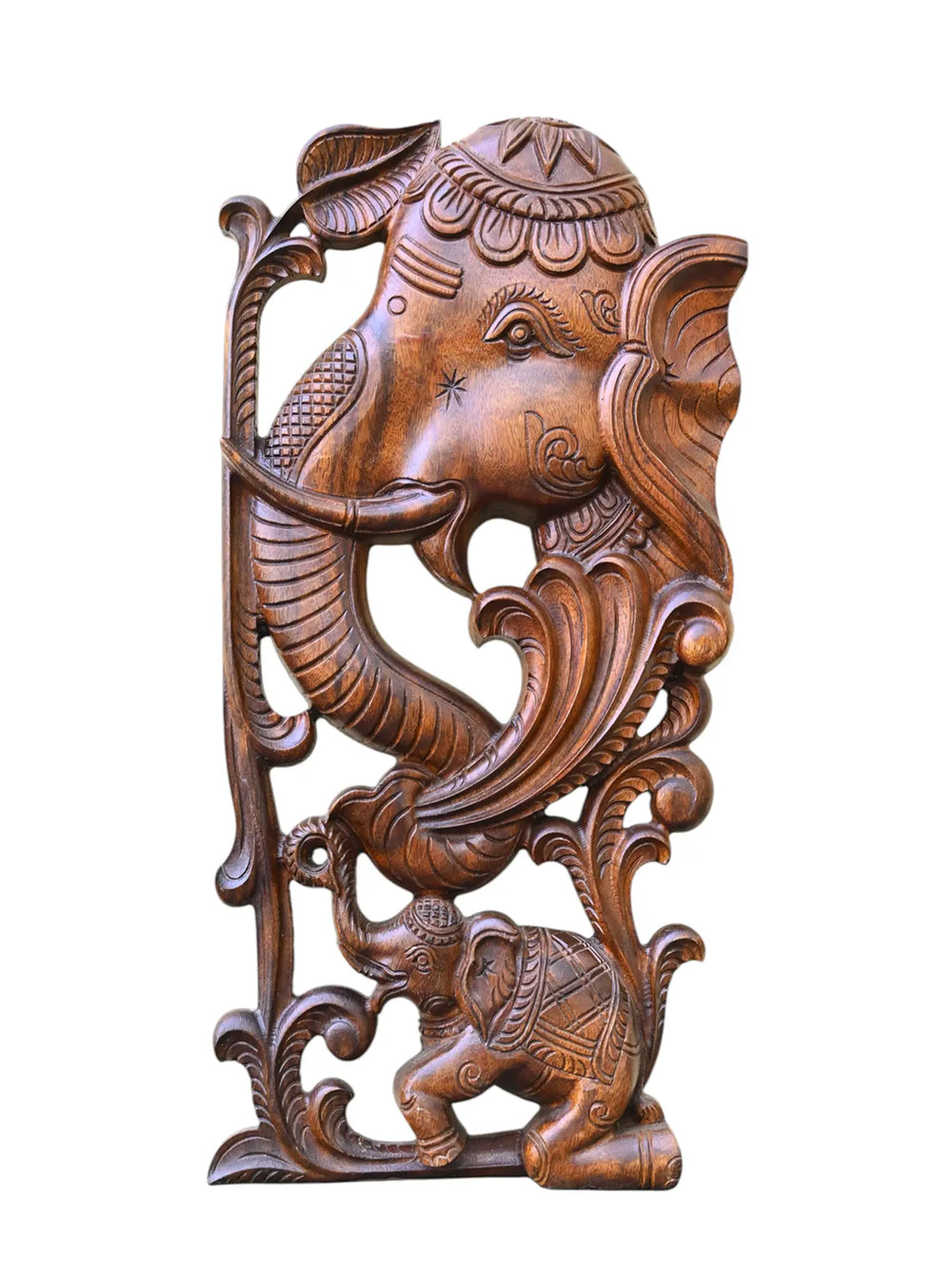 Elephant wooden wall mount