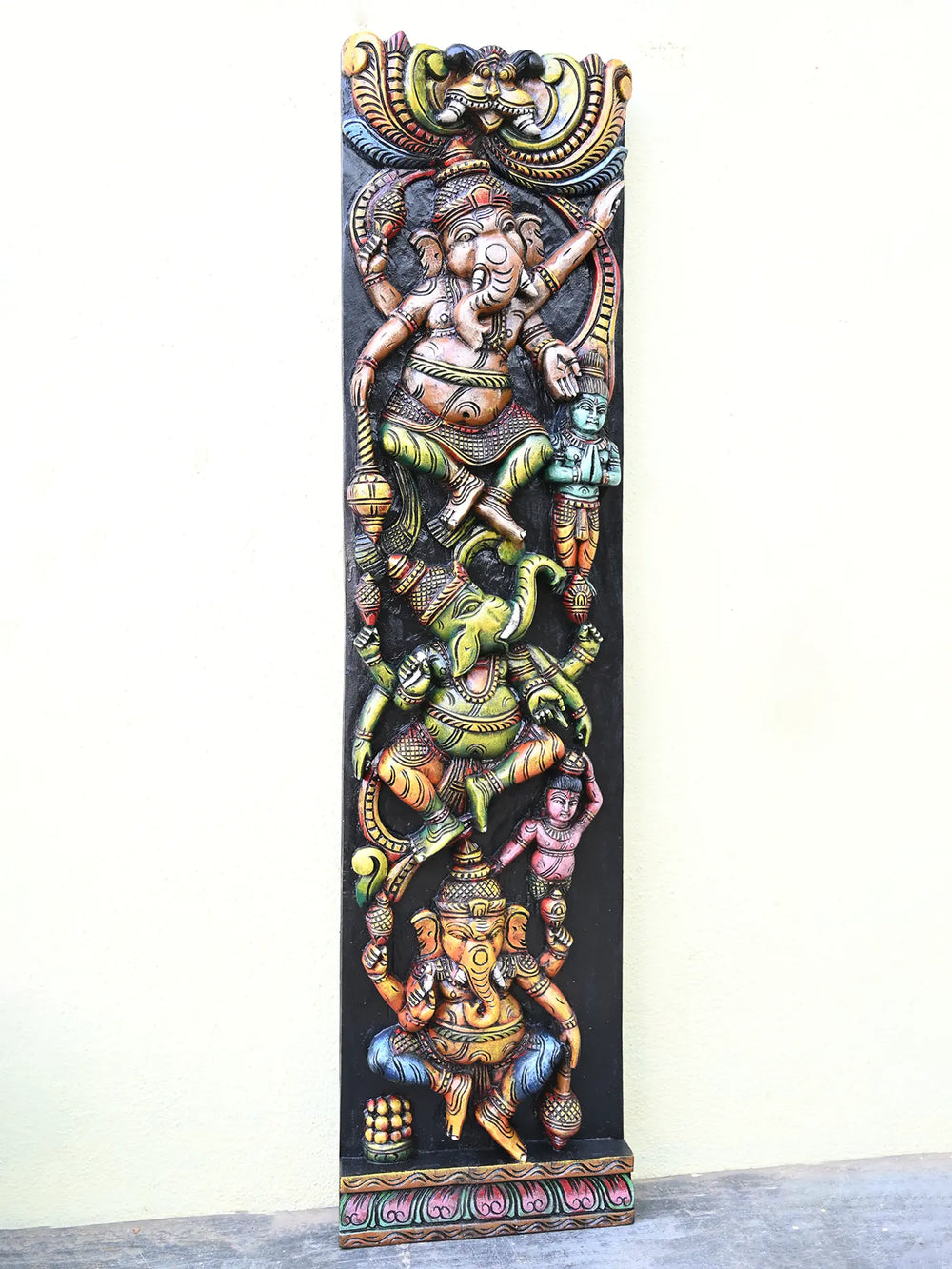 Ganesha Wooden Wall Panel