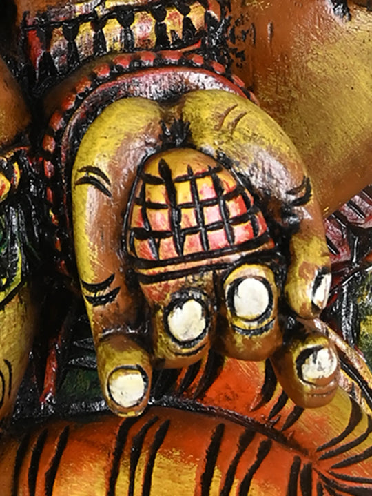 Wooden Arch Ganesh Statue- 36"