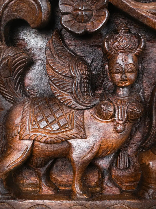 Traditional Lakshmi Panel with Elephants 42"