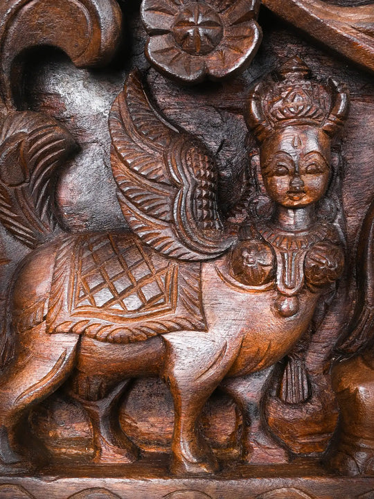 Traditional Lakshmi Panel with Elephants 42"