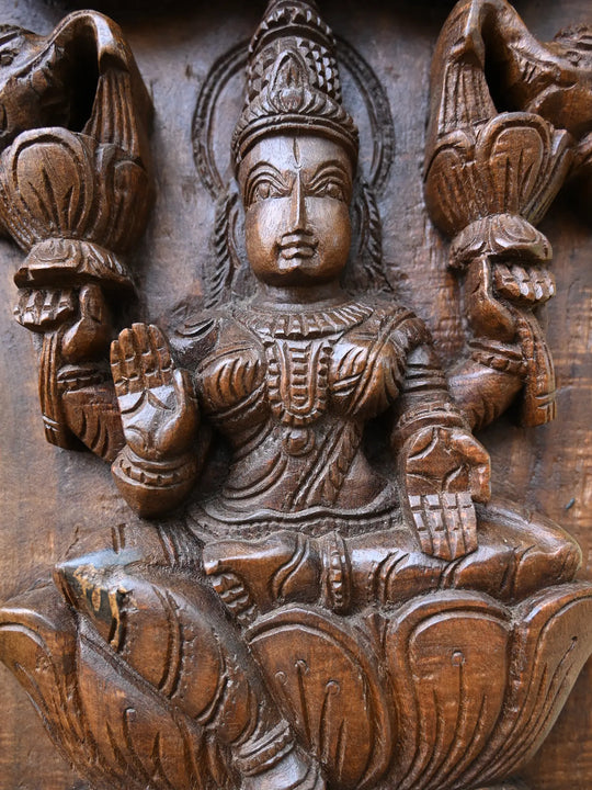 Royal Temple Style Paired Astalakshmi Panel -72"