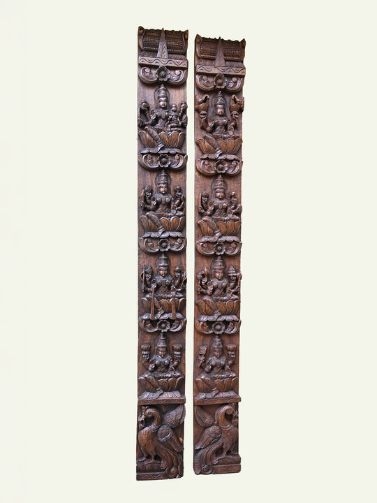 Astalakshmi wooden panel