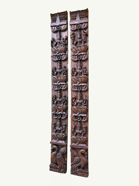 Astalakshmi wooden panel