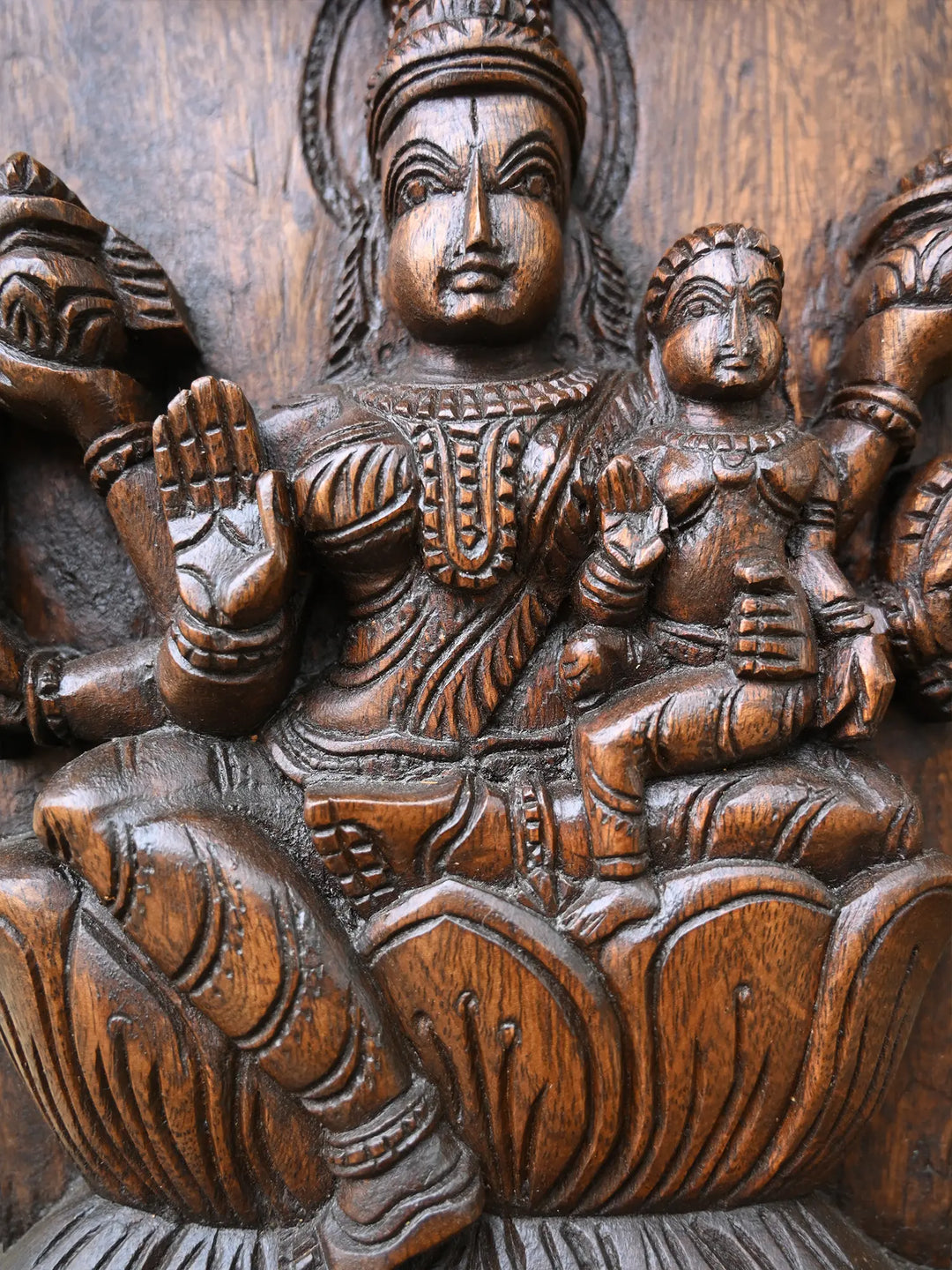 Royal Temple Style Paired Astalakshmi Panel -72"