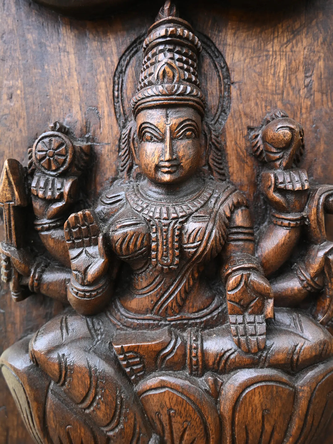 Royal Temple Style Paired Astalakshmi Panel -72"
