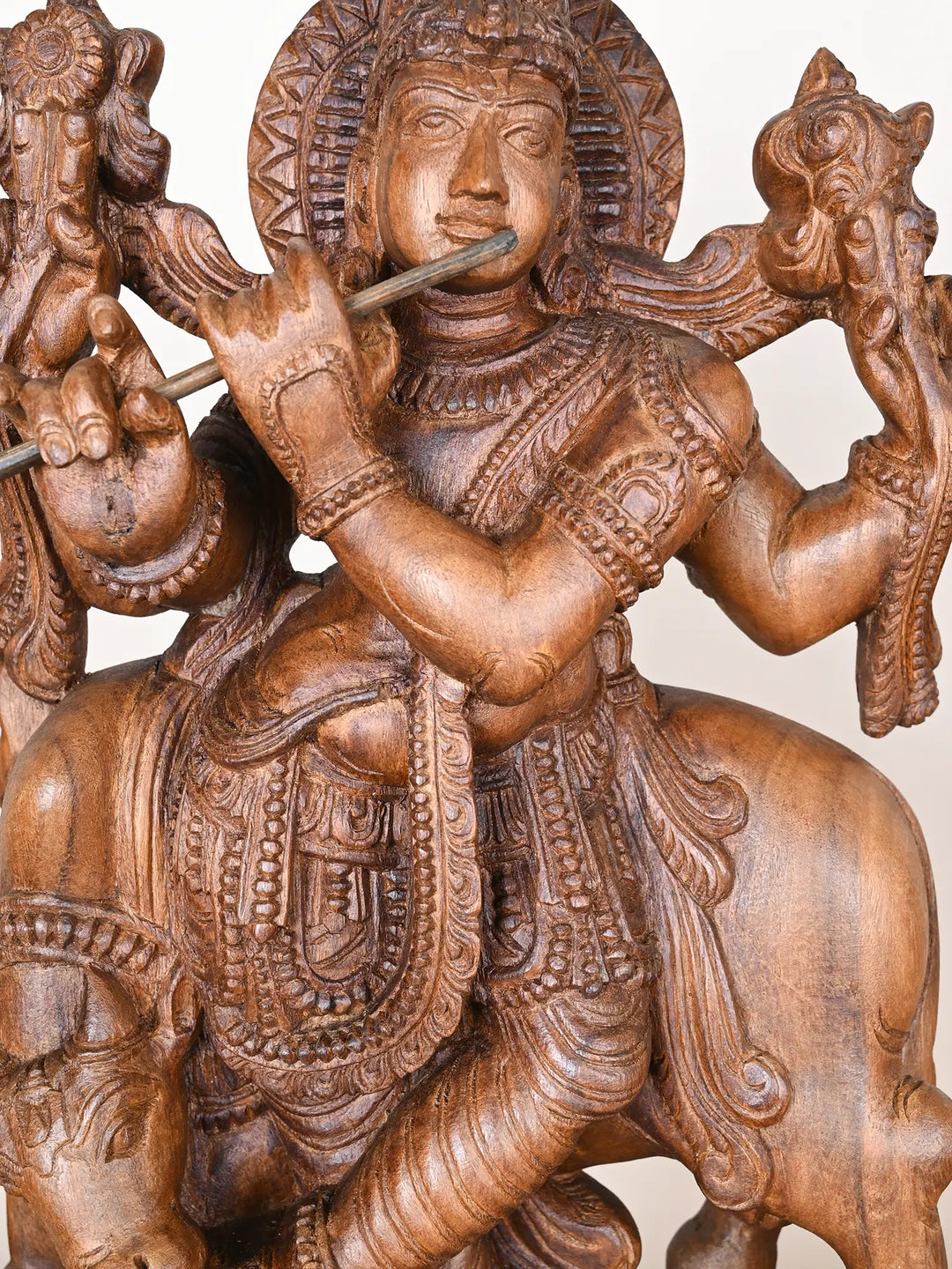 2Ft Gopala Krishna with Flute and Cow