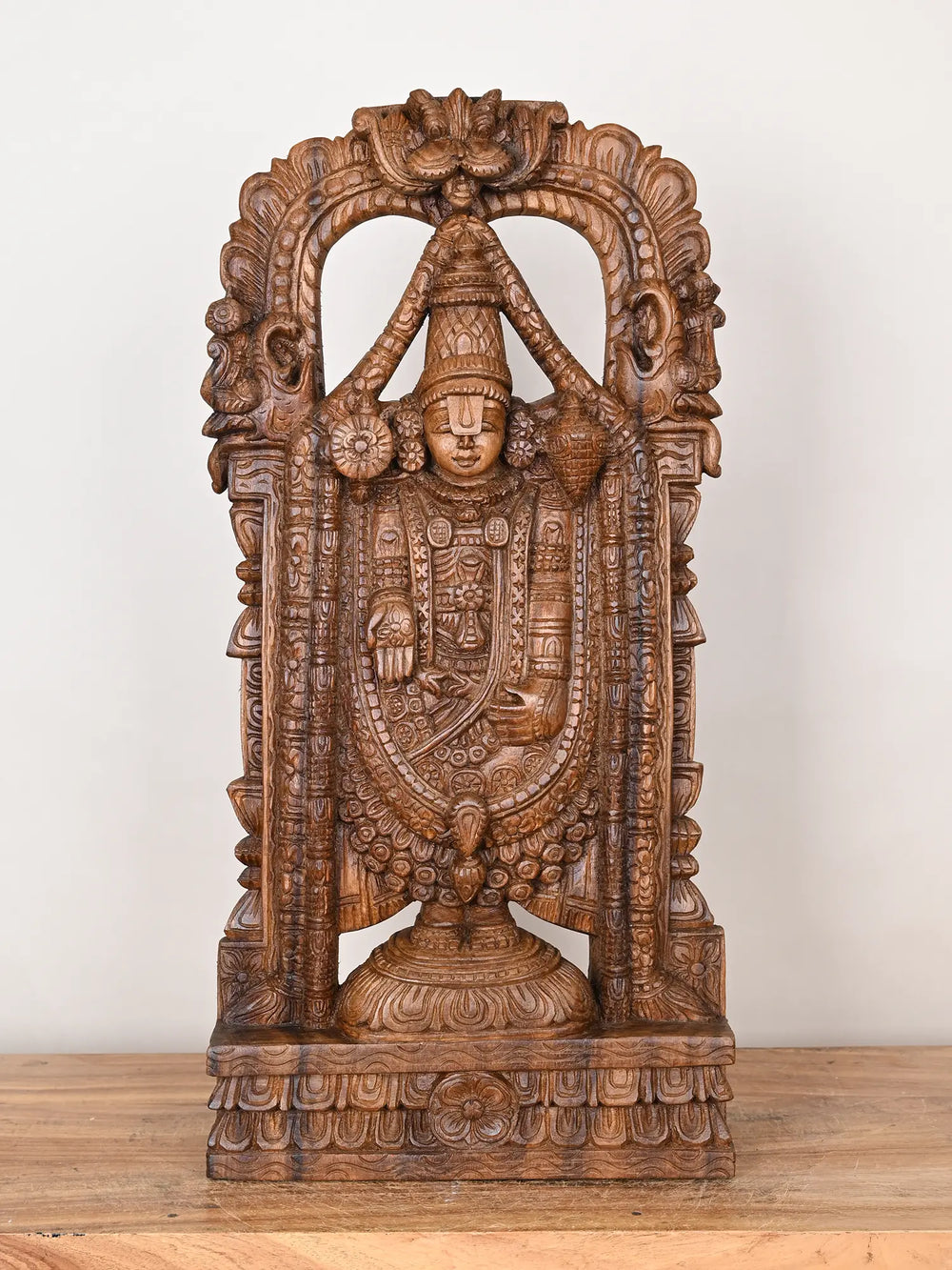 Wooden Balaji idol