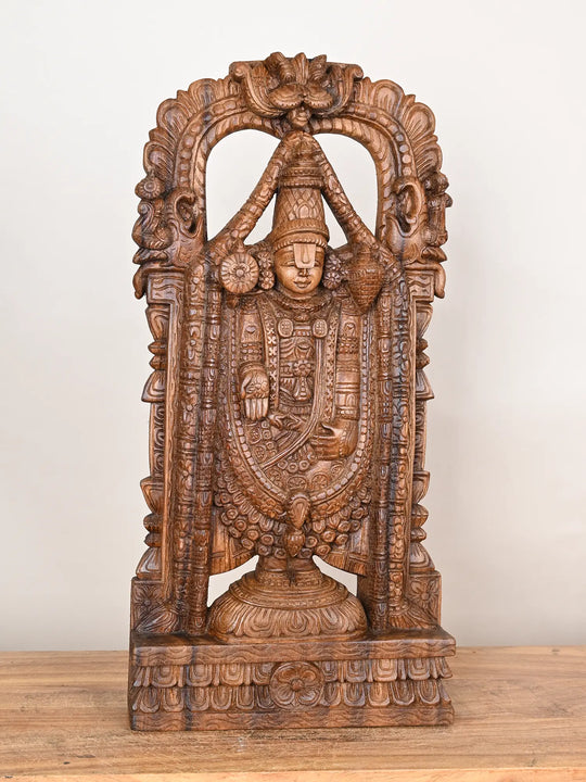 Wooden Balaji idol