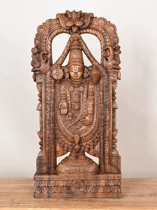 Wooden Balaji idol